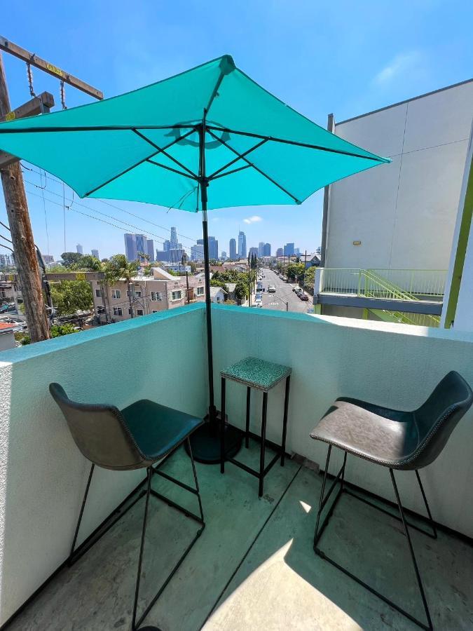 Downtown Los Angeles Skyline Balcony View Modern Penthouse Zewnętrze zdjęcie