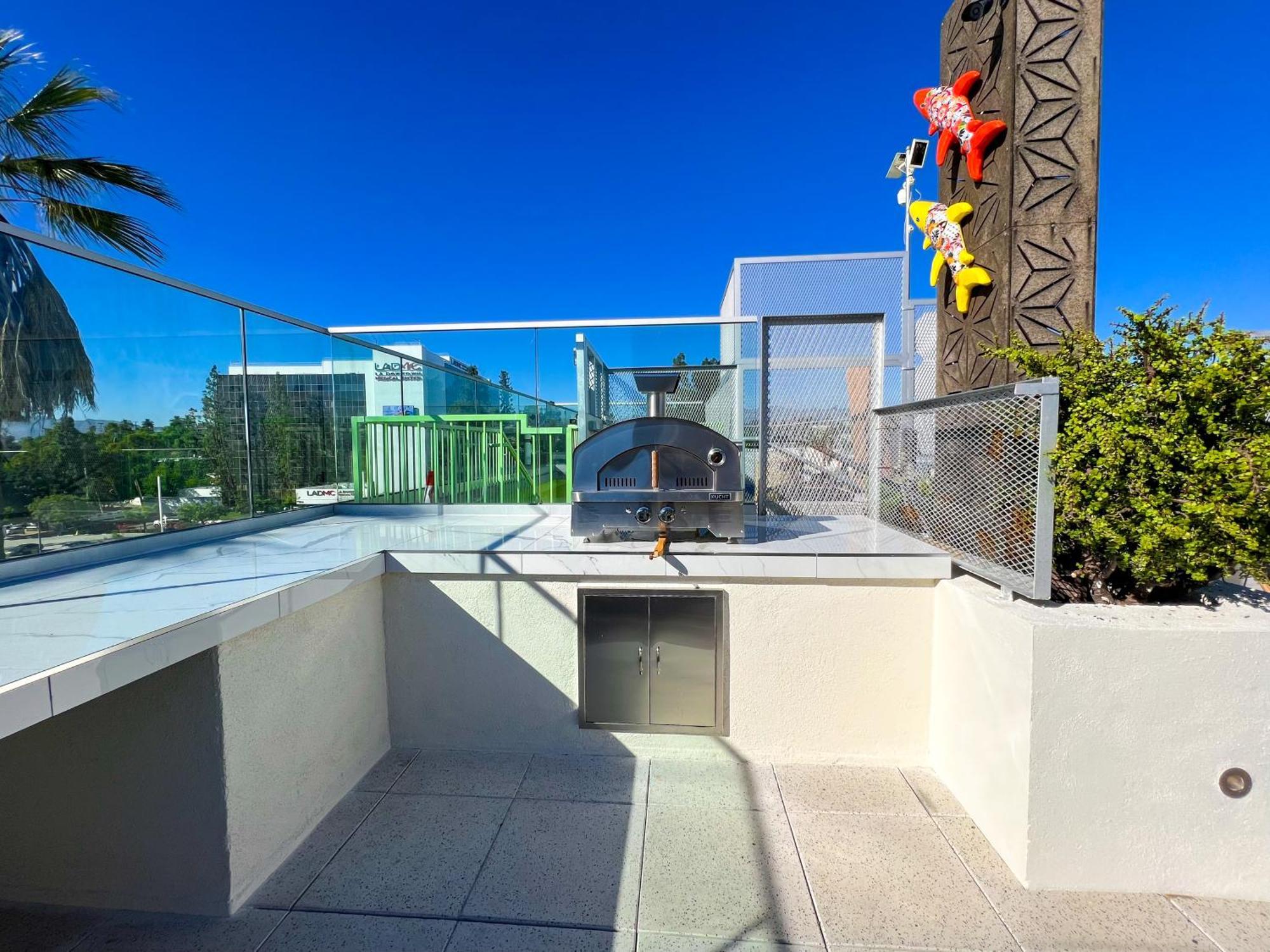 Downtown Los Angeles Skyline Balcony View Modern Penthouse Zewnętrze zdjęcie